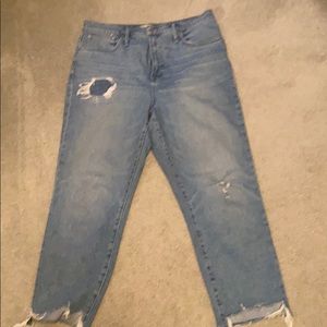 Madewell high waisted classic straight leg jean